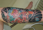 Koi Fish Tattoo by Soup